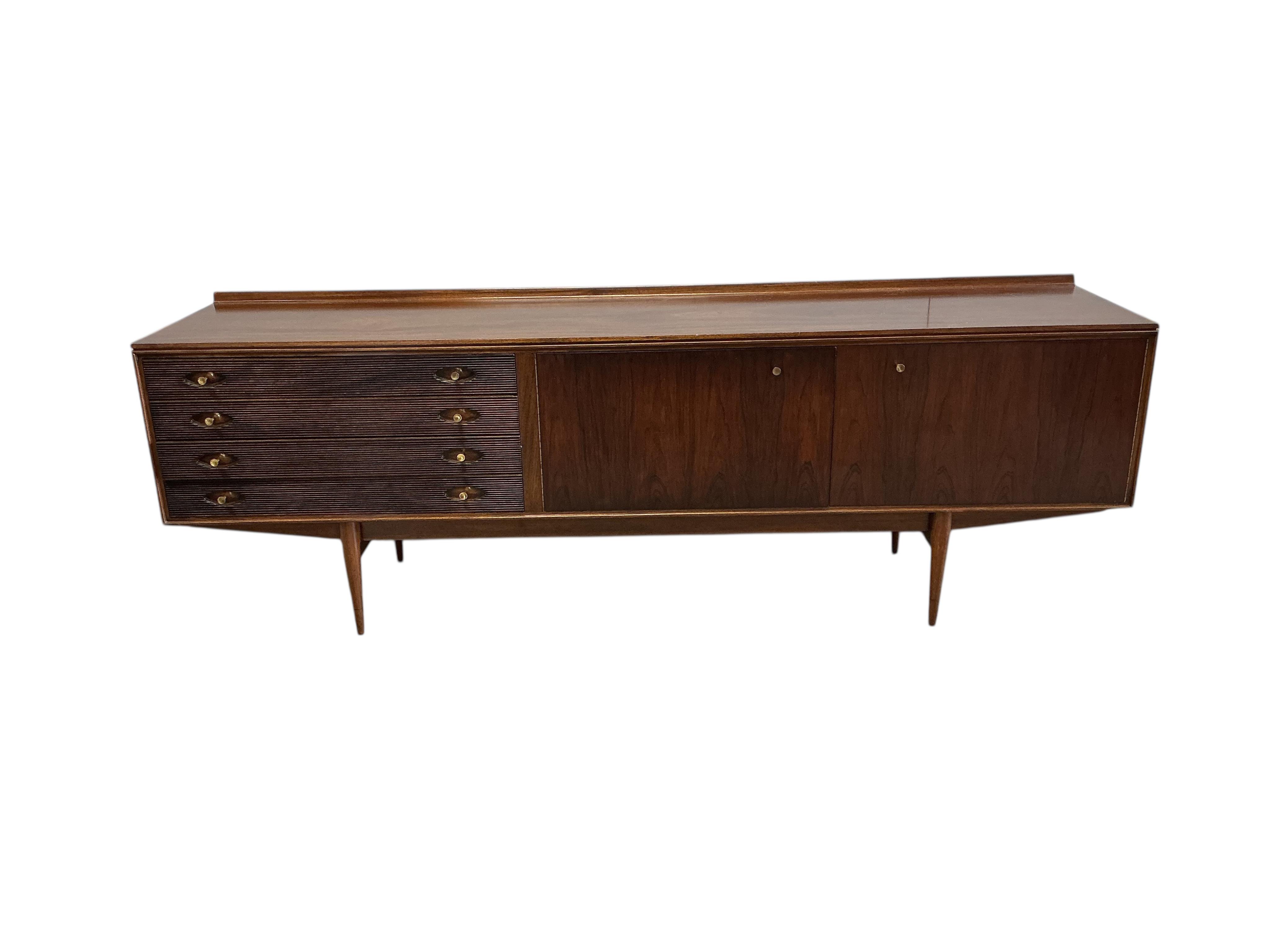Robert Heritage for Archie Shine, a mid century teak Hamilton sideboard, width 230cm, depth 50cm, height 79cm